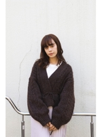 ケーブルガウンカーデ/BRN