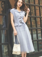 コーディネートワンピース/サックス