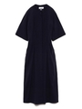 コクーンシルエットシャツワンピース/NVY