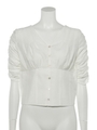 コルセットライクブラウス/WHITE