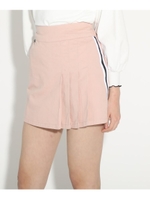 サイドプリーツライン入り台形スカパン/ベビーピンク(071)