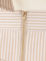 サス付フリルワンピース/ベージュ