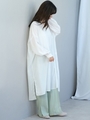 シフォンスキッパーシャツワンピース/ホワイト