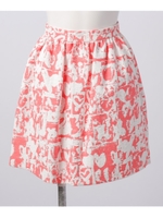 スカート/レッド