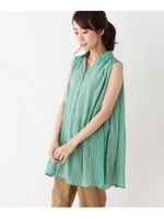 スキッパーロングシャツ/グリーン(322)