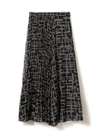 スタープリントシフォンスカート/ブラック