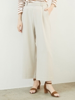 ストレッチワイドパンツ/ベージュサブ