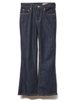 セミフレアーデニムパンツ/ネイビー