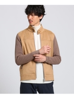 ダンボールスウェード×ニットコンビブルゾン/ベージュ(052)