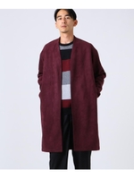 ダンボールフェイクスエードコート/ボルドー(064)