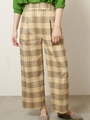 チェックハイウエストパンツ/柄B
