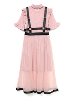 チュールコンビハーネスワンピース/ピンク