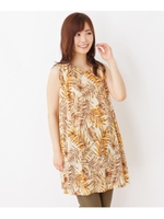 トロピカルリーフチュニック/ベージュ(152)