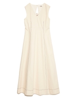 バックオープンステッチワンピース/OWHT