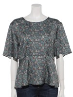 バックカシュクールフラワーBL/ブルー