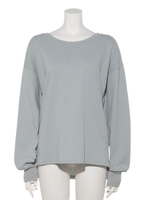 バックデザインカットソー/BLUE