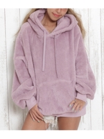 フーディーボアプルオーバー/ラベンダー(023)