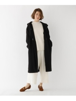 フーデッドガウンコート/ブラック(019)