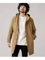 フード脱着Ｔ／Ｃスタンドカラーコート/ベージュ(040)