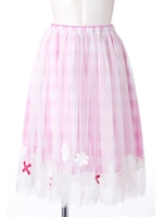 フラワーチュールスカート/ピンク