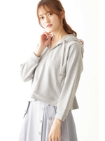 フレアバックフーディ/杢グレー1(021)