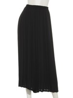 プリーツワイドパンツ/ブラック