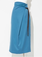 ホイップドスキンセミタイトスカート/ブルー