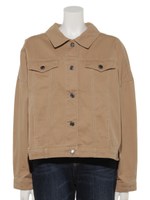 ボタンオーバージャケット/ベージュ