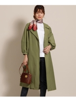 ボリュームスリーブコート/オリーブグリーン(026)