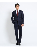 マイクロチェックスーツ　Fabric by NIKKE/ダークネイビー(094)