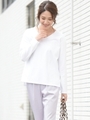 マスタリースムースロングTシャツ/ホワイト