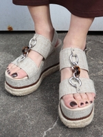 ミックスリングウェッジサンダル/IVY