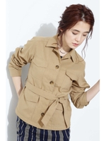 ミリタリージャケット/ベージュ(040)