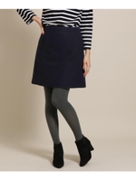 メルトンウールミニスカート/ネイビー(093)