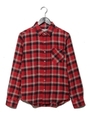 メンズネルチェックシャツ/Red
