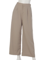 ラインレースワイドパンツ/ベージュ