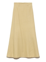 リネンナローフレアヘムスカート/YEL