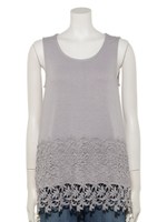 レースタンク/グレー