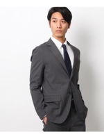 レーヨン混ストレッチテーラードジャケット/グレー(012)