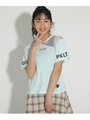 ワンショルスダーケルトンＴシャツ＆カラータンクトップ/ライトグリーン(021)