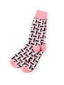 幾何学 ソックス/ベビーピンク(571)