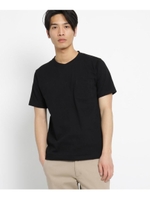 日本製 JAPAN MADE あせない 黒Ｔシャツ/ブラック(119)
