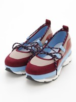 配色スニーカー/レッド