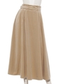 別珍イレギュラースカート/ベージュ
