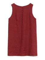 麻調Ａラインタンクトップス/PNK