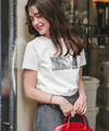 箔プリントコンパクトTシャツ【メール便可／60】