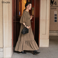 スキッパーティアードワンピース