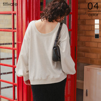 バックオープンゆるっとスウェットプルオーバー