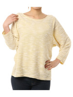 杢調カラーニットプルオーバー