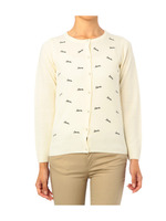 Loveロゴ刺しゅうニットカーディガン